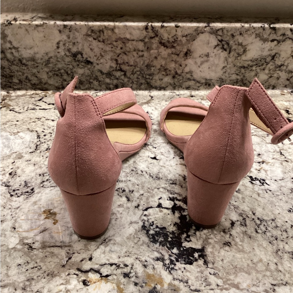 NATURALIZER Womens Pink Padded Adjustable Stretch London Wedge Sandals size 6 - Picture 8 of 9